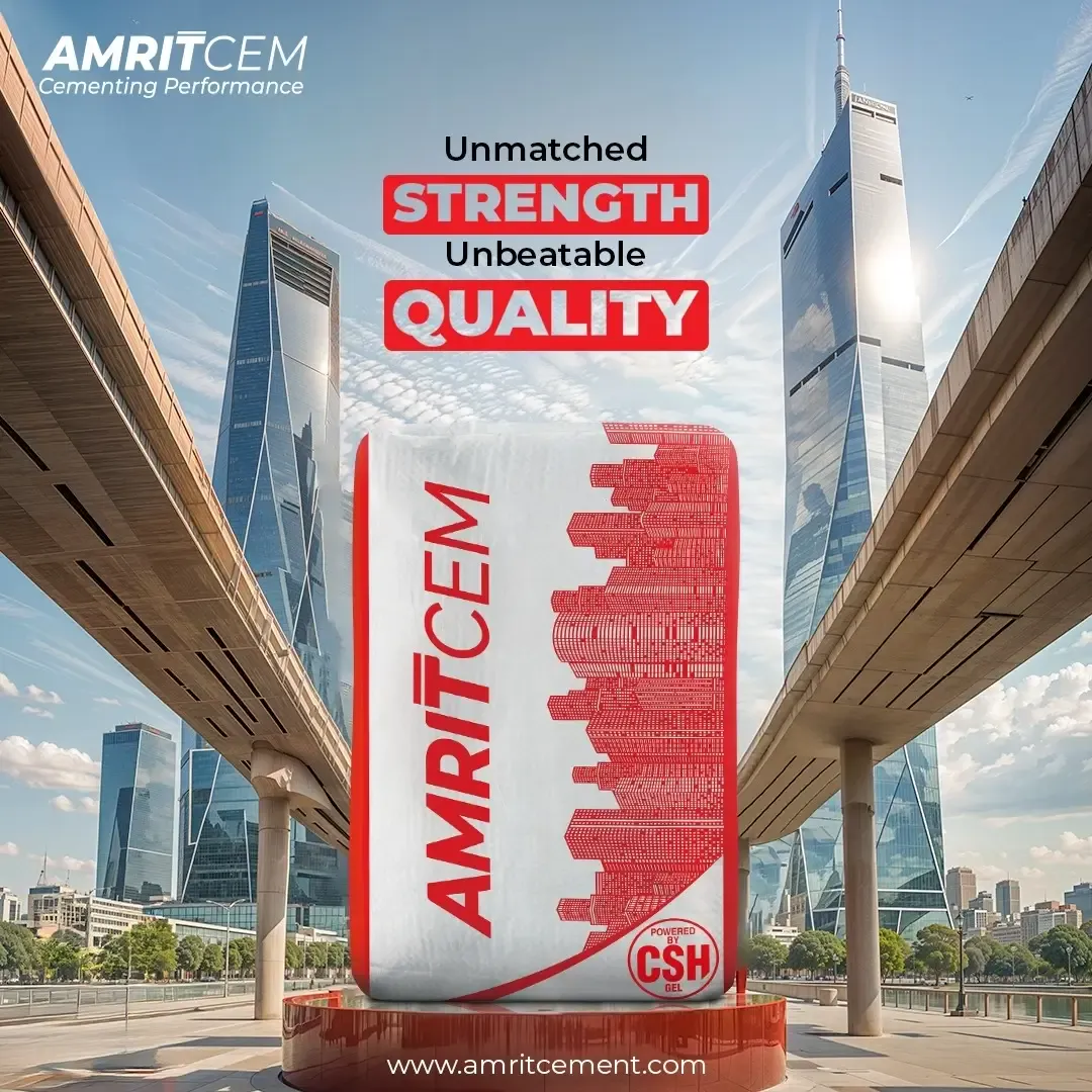 Social post reading Unmatched strength, unbeatable quality, on a roadside hoarding beside a metro line