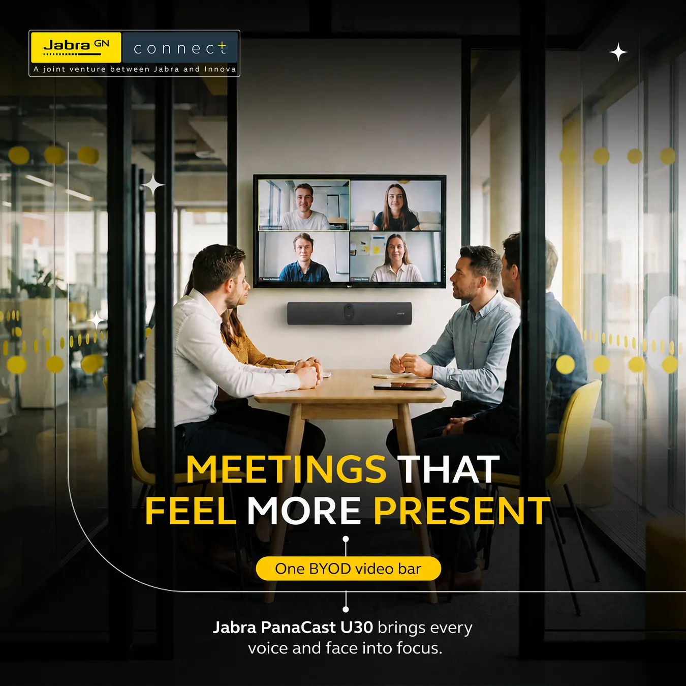 Meetings That Feel More Present — Jabra PanaCast U30 video bar