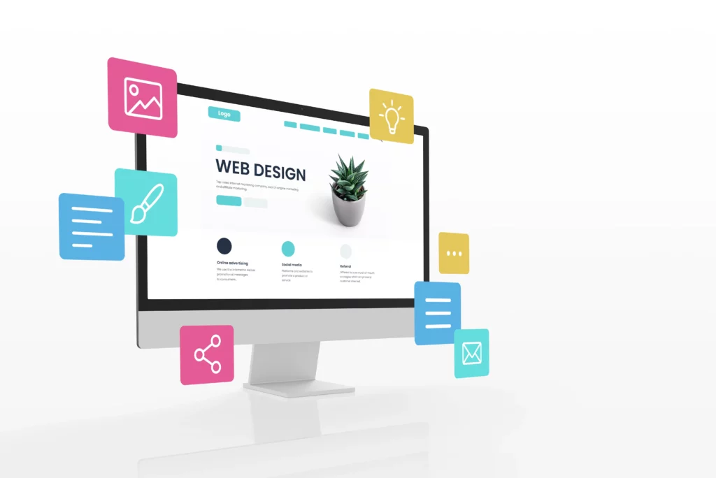 Concept Assembling Web Page From Modules That Fly Around Display Web Design Studio Concept Page Is Display